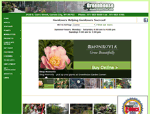 Tablet Screenshot of greenhousegardencenter.com
